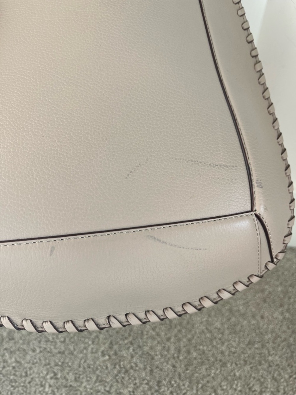 isabel marant oskan bag Leather Crossbody Saddle Bag in Beige - Picture 12 of 15